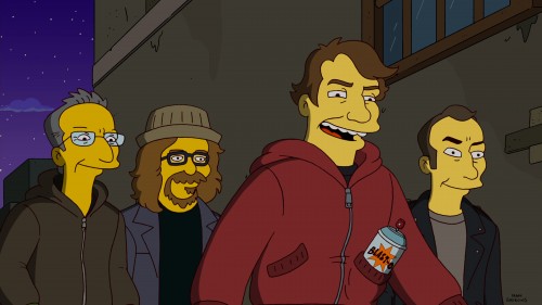 Street artists on "The Simpsons"