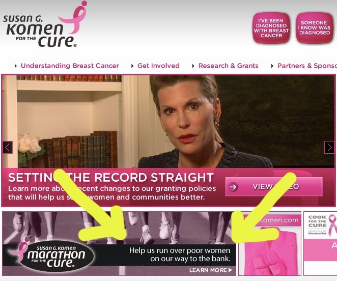 Susan G. Komen website hacked Susan G. Komen website hacked
