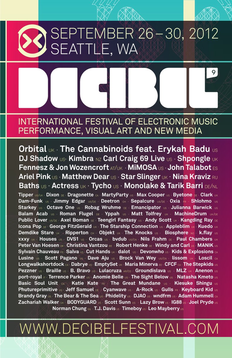 Decibel Fest program Decibel Fest program