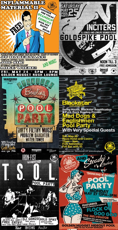 Punk Rock Bowling 2012 punk rock pool parties