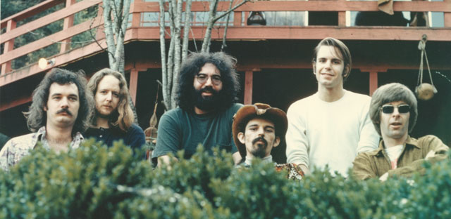 Keith Godchaux, second from the left, with the Dead